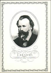 Johannes Brahms German Composer Portrait Michel & Co Postcard