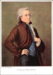 Wolfgang Amadeus Mozart by J. H. W. Tischbein Postcard