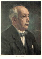 Richard Strauss Portrait by Artist L. Nauer Postcard