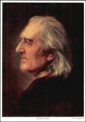 Franz Liszt Portrait by Artist H. Torggler Postcard
