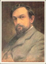 Claude-Achille Debussy Portrait by L. Nauer Postcard