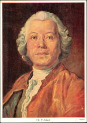 Christoph Willibald Gluck Composer Portrait by L. Nauer Postcard