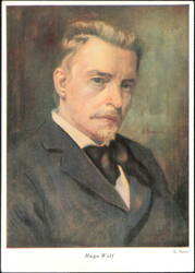 Hugo Wolf Portrait by L. Nauer Postcard