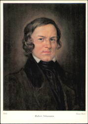 Robert Schumann Portrait by Hans Best Postcard