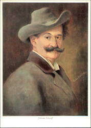 Johann Strauß (1825-1899) Portrait by Ludwig Nauer Postcard
