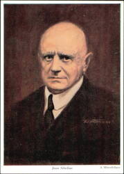 Jean Sibelius Portrait by A. Mitterfellner Postcard