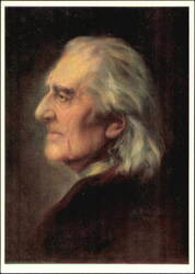 Franz Liszt (1811-1886) Portrait by H. Torggler Postcard