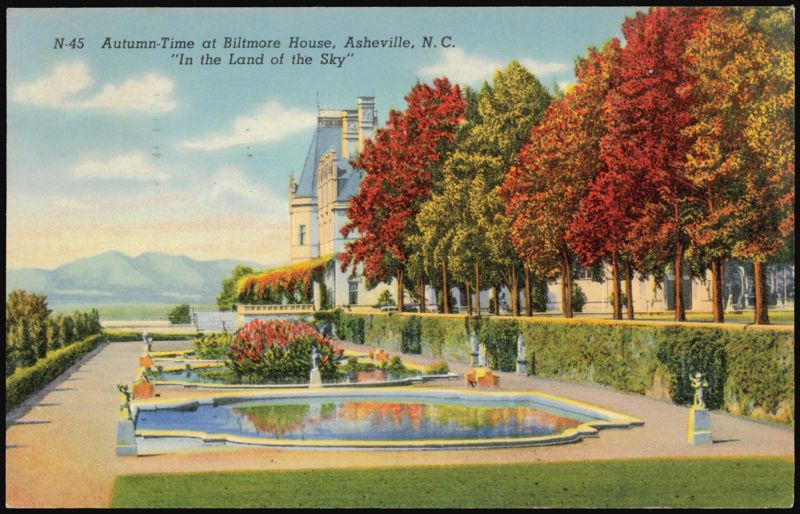 Autumn-Time at Biltmore House, 'In the Land of the Sky' Asheville North Carolina