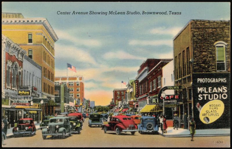 Center Avenue Showing McLean Studio Brownwood Texas