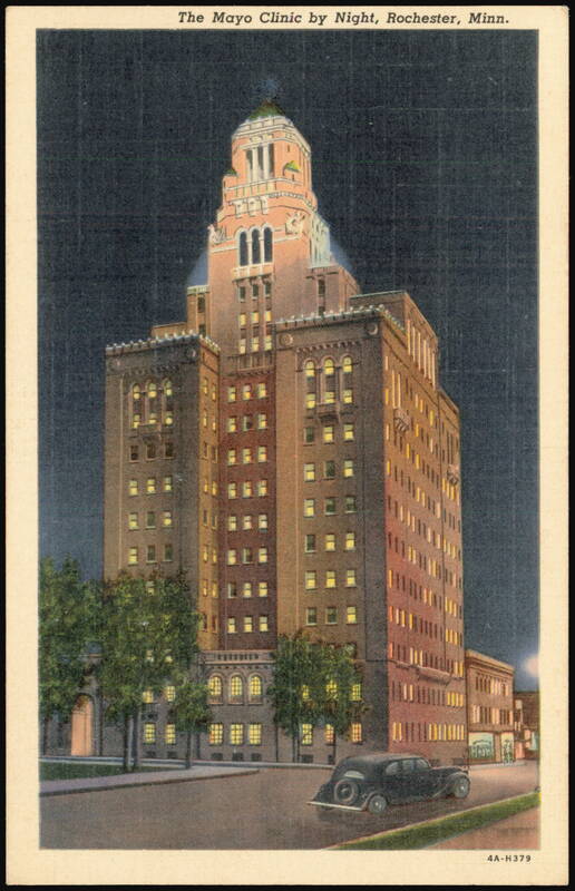 The Mayo Clinic by Night Rochester Minnesota