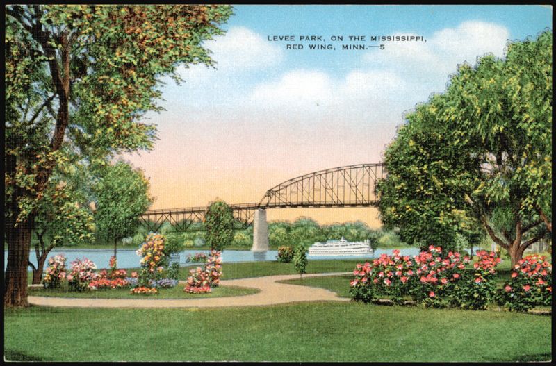 Levee Park on the Mississippi River Red Wing Minnesota