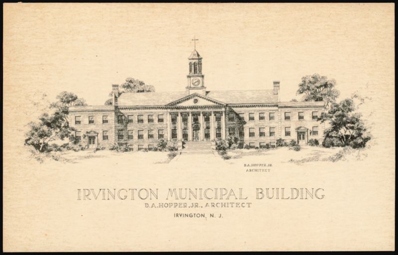 Irvington Municipal Building New Jersey D.A. Hopper, Jr.