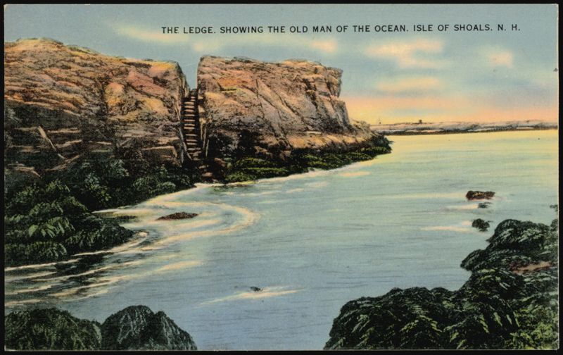 The Ledge, Showing the Old Man of the Ocean Isles of Shoals New Hampshire