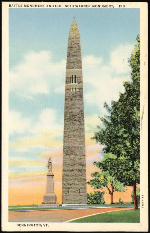 Battle Monument and Col. Seth Warner Monument Bennington Vermont
