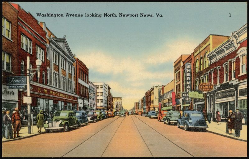 Washington Avenue looking North Newport News Virginia
