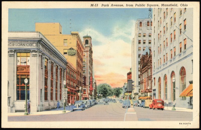 Park Avenue from Public Square Mansfield Ohio
