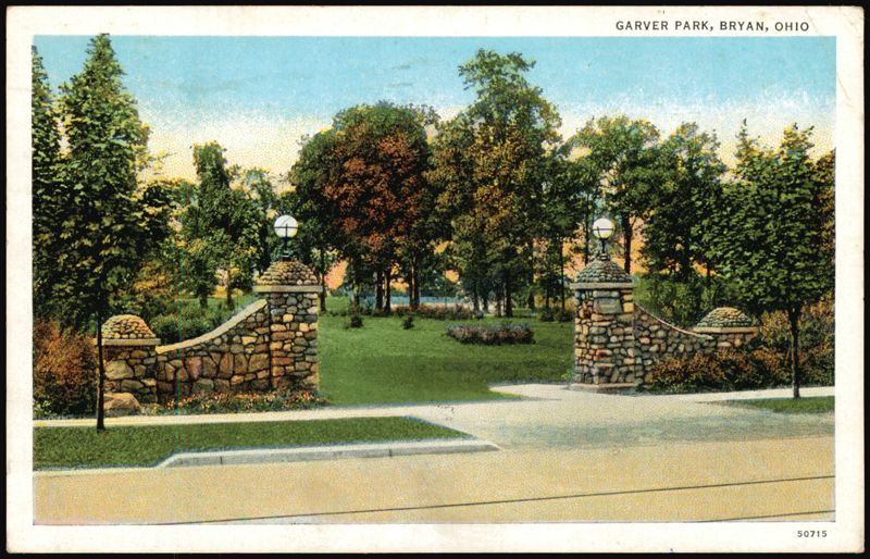 Garver Park Entrance Bryan Ohio