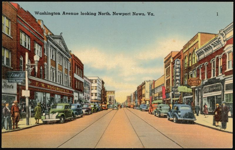 Washington Avenue looking North Newport News Virginia