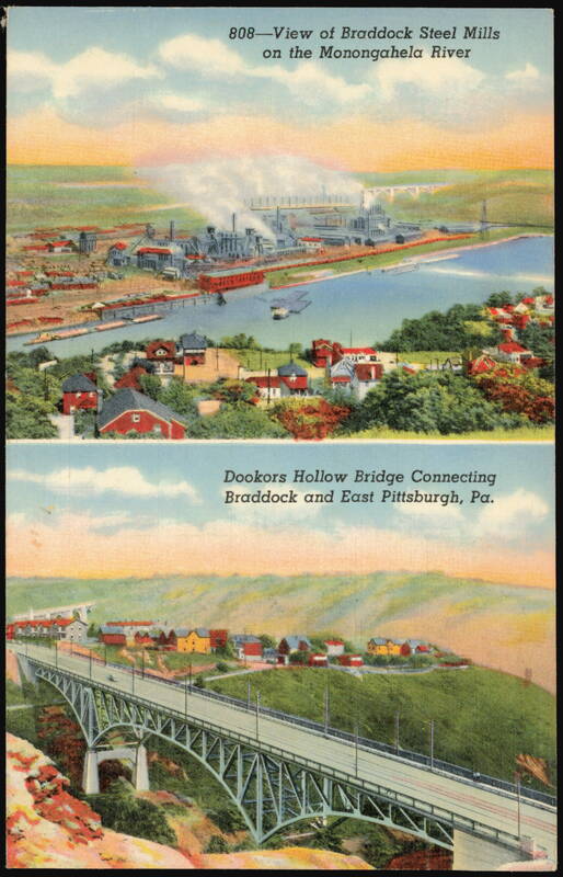 Braddock Steel Mills, Dookers Hollow Bridge Pennsylvania