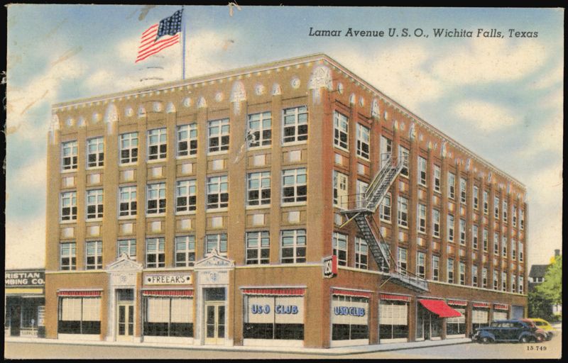 Lamar Avenue U. S. O. Club Building Wichita Falls Texas