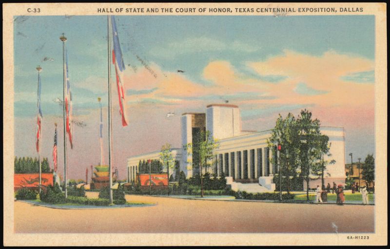 Hall of State and Court of Honor, Texas Centennial Exposition Dallas