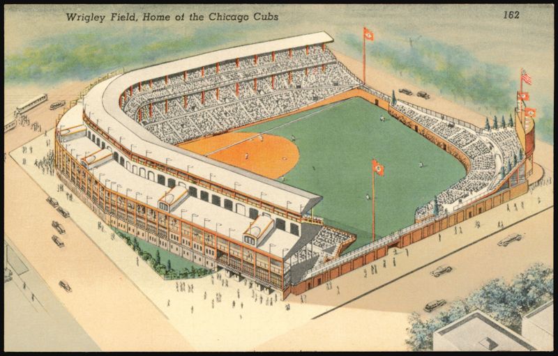 Wrigley Field, Home of the Chicago Cubs Illinois