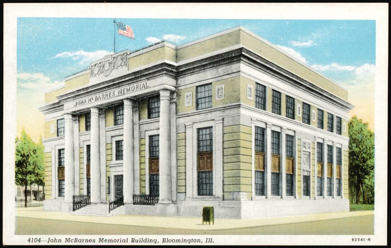 John McBarnes Memorial Building Bloomington Illinois
