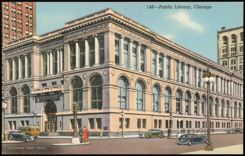 Public Library Building Chicago Illinois
