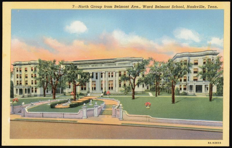 North Group from Belmont Ave., Ward Belmont School Nashville Tennessee