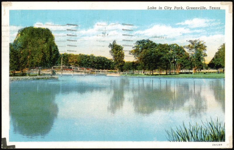 Lake in City Park Greenville Texas