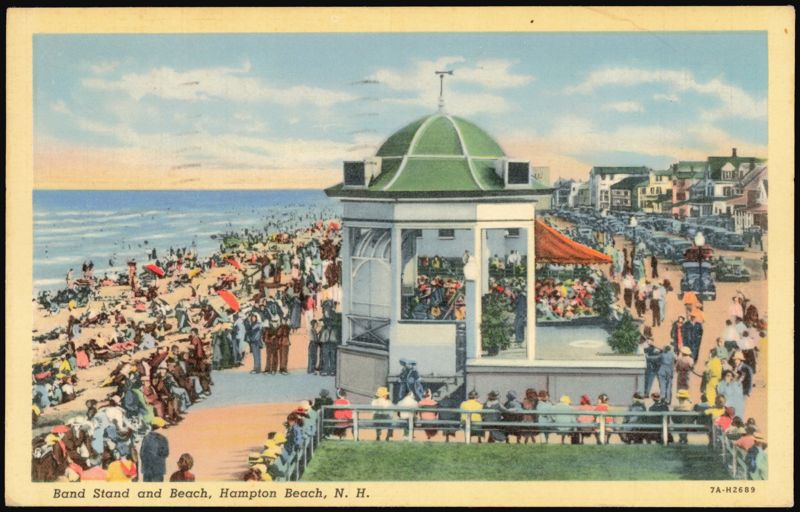 Band Stand and Beach Hampton Beach New Hampshire