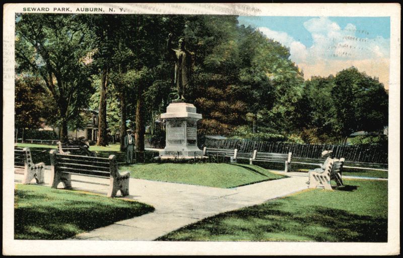 Seward Park with Statue Auburn New York