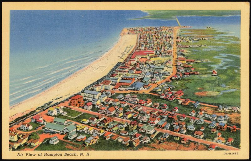 Air View of Hampton Beach New Hampshire