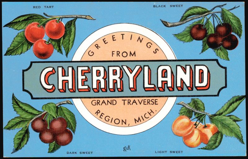 Greetings from Cherryland, Grand Traverse Region Traverse City Michigan