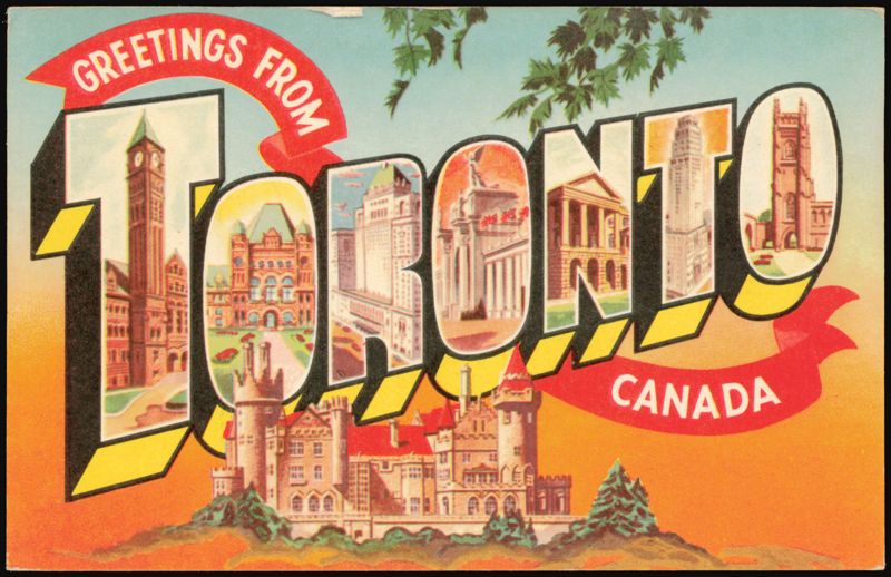 Greetings From Toronto Large Letter Canada Ontario