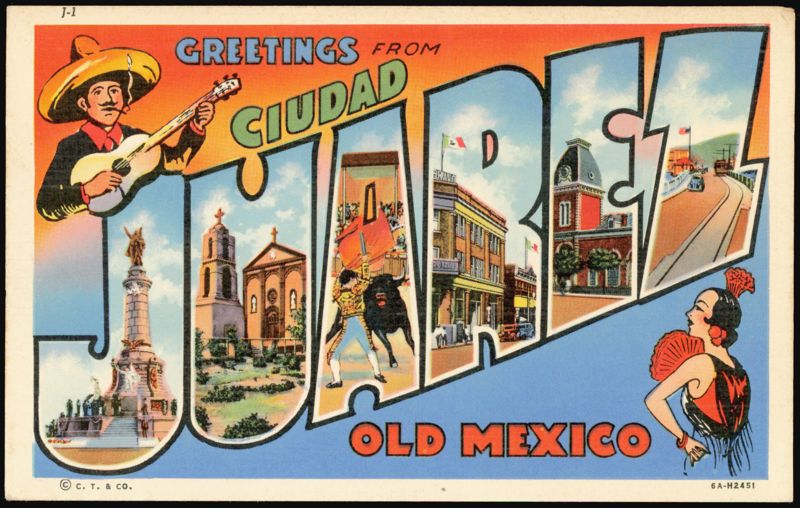 Greetings from Ciudad Juarez Large Letter Mexico