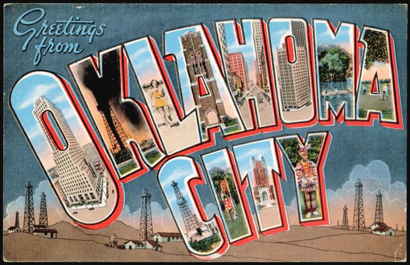 Greetings from Oklahoma City Large Letter