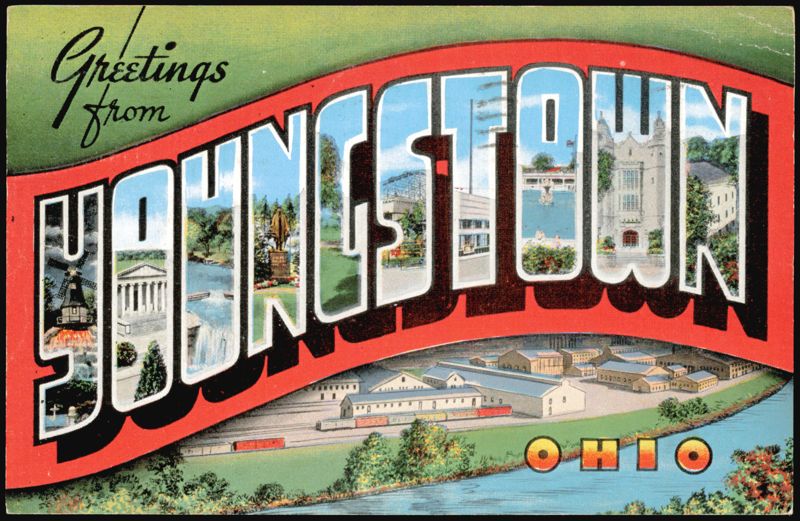 Greetings from Youngstown Large Letter Scenes Ohio