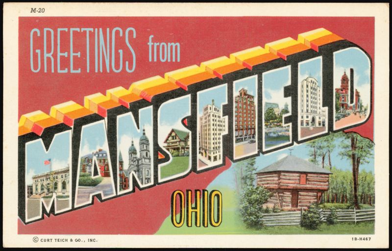 Greetings from Mansfield Large Letter Ohio