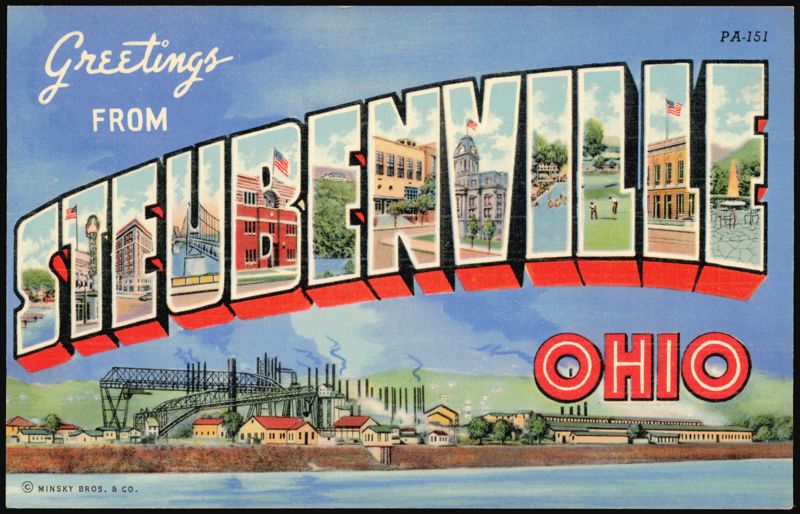 Greetings From Steubenville Large Letter Ohio