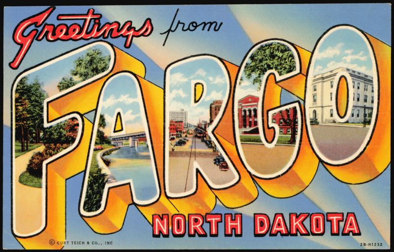 Greetings from Fargo Large Letter North Dakota
