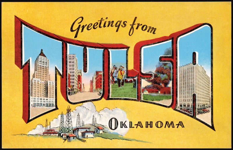 Greetings from Tulsa Large Letter Views Oklahoma