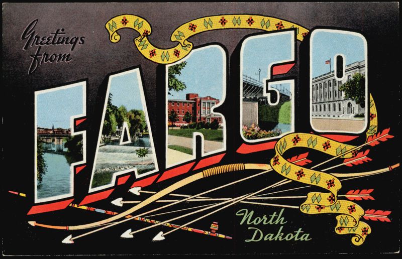 Greetings from Fargo Large Letter North Dakota