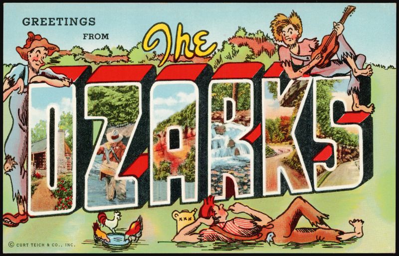 Greetings From The Ozarks Large Letter Missouri