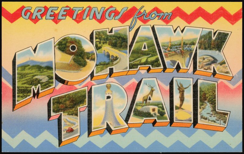 Mohawk Trail Large Letter Greetings Massachusetts