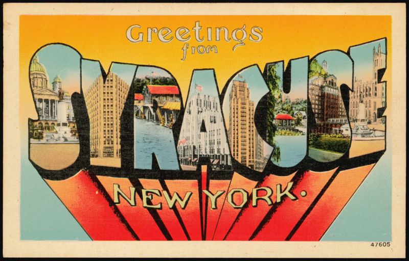 Greetings from Syracuse Large Letter New York