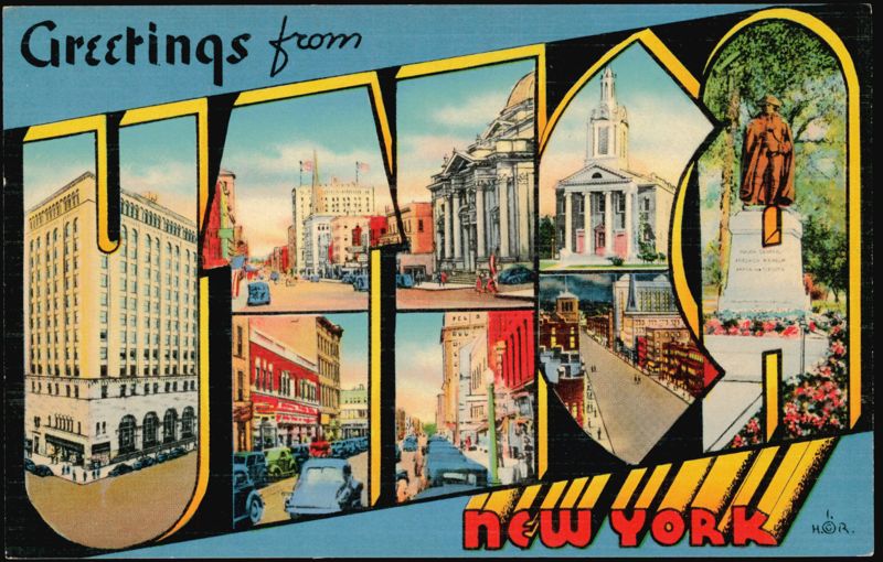 Greetings from Utica Large Letter Views