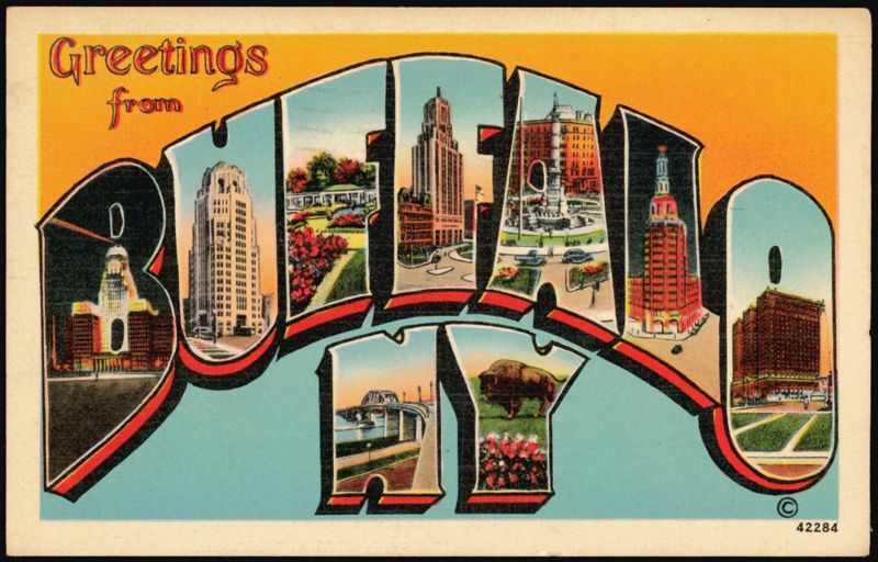 Greetings from Buffalo N.Y. Large Letter New York