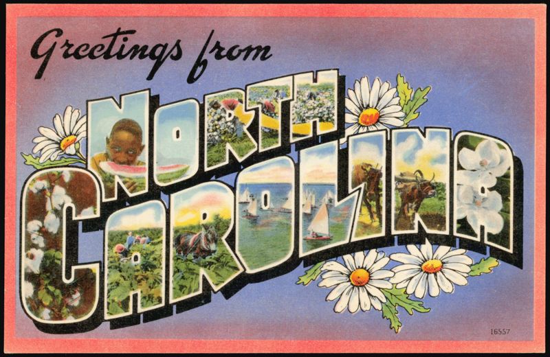 Greetings from North Carolina Large Letter