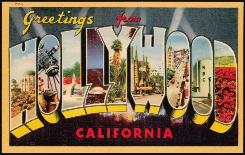 Greetings from Hollywood California Large Letter